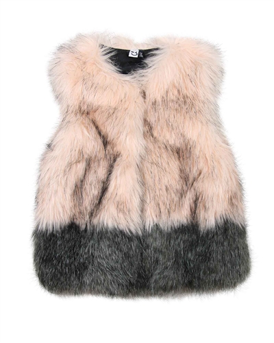 3Pommes Two Colour-way Faux Fur Vest