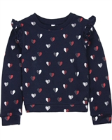 3Pommes Sweatshirt in Heart Print