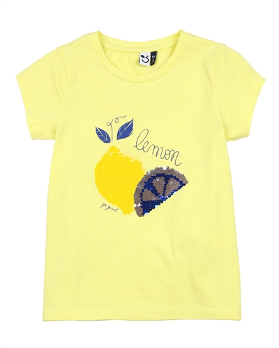 3Pommes T-shirt with Sequinned Lemons