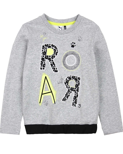 3Pommes Girls Sweatshirt with Printed Front