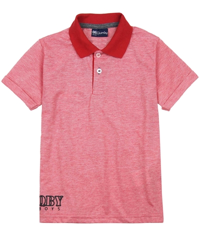 Quimby Boys Polo Shirt in Red
