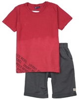 Quimby Boys Slub Jersey T-shirt and Terry Shorts Set