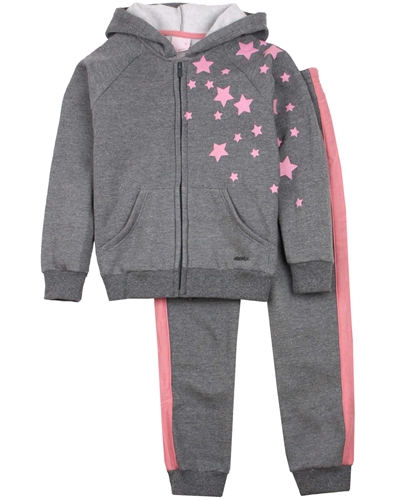 Quimby Girls Jogging Set with Stars Print