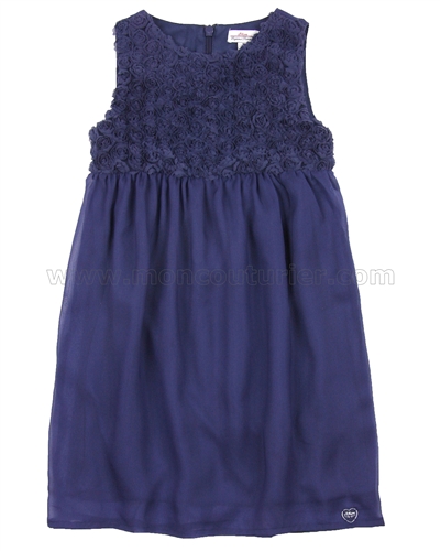 s.Oliver Girls' Chiffon Dress with Roses