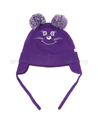 s.Oliver Baby Girls Hat with Pompoms