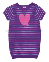 s.Oliver Baby Girls Striped Knit Dress with Hear