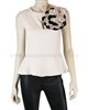 Siste's Women's Top with Flower Nude