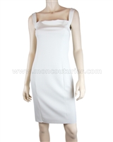 SISTE'S Women's Pencil Scuba Dress with Lace Back, Sizes S-L
