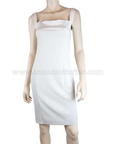 Siste's Pencil Scuba Dress with Lace Back