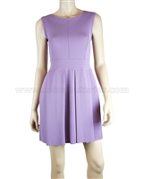 SISTE'S Women's Pleated Sleeveless Dress in Lavender, Sizes S-L