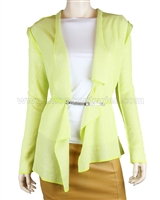 SISTE'S Women's Cardigan with Belt, Sizes S-L
