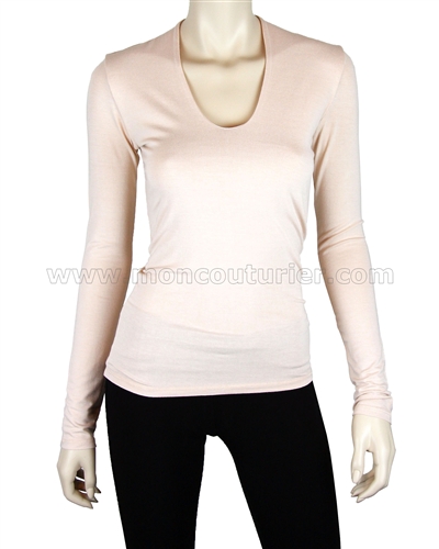 Siste's Women's Deep Scoop Neck Top Blush
