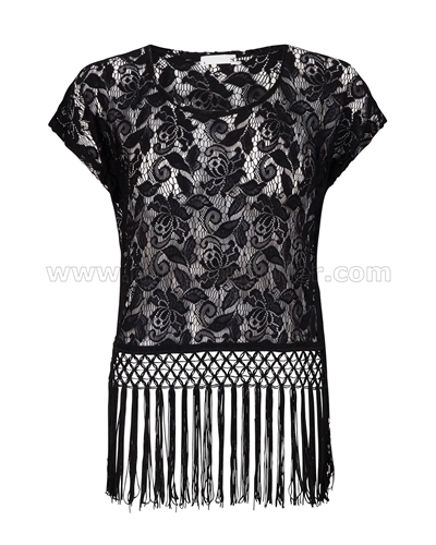 SuperTrash Womens Lace Top Turi