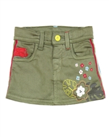 Tuc Tuc Little Girl's Jogg jean Mini Skirt with Side Stripes