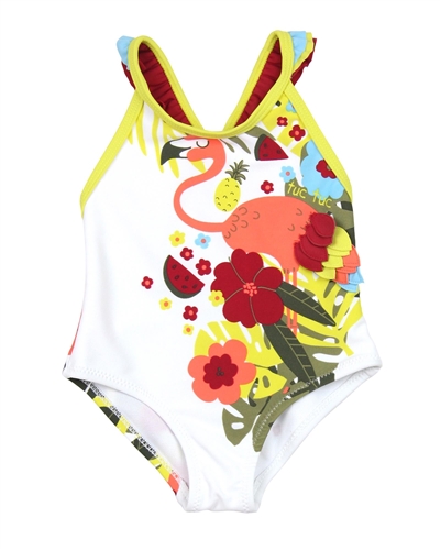 Tuc Tuc Little Girl's Swimsuit in Jungle Print