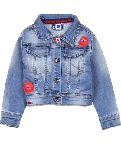 Tuc Tuc Little Girl's Jogg Jean Jacket with Ruffle