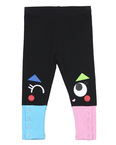 Tuc Tuc Little Girl's Leggings with Buttons