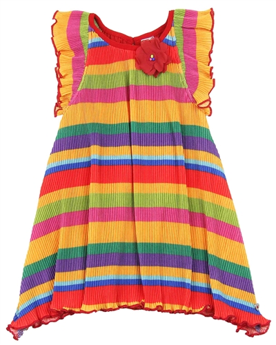 Tuc Tuc Little Girl's Striped Plisse Dress