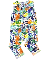 Tuc Tuc Little Girl's Jersey Jumpsuit in Tropical Print