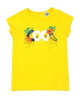 Tuc Tuc Little Girls T-shirt with Tropicool Print