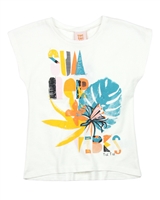Tuc Tuc Girl's T-shirt with Jungle Print