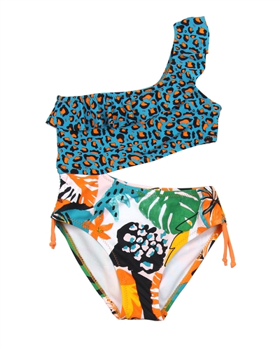 Tuc Tuc Girl's One-shoulder Swimsuit