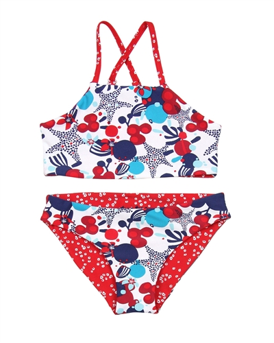 Tuc Tuc Girl's Bikini in Sealife Print