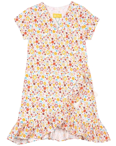 Tuc Tuc Girl's Wrap Jersey Dress in Floral Print