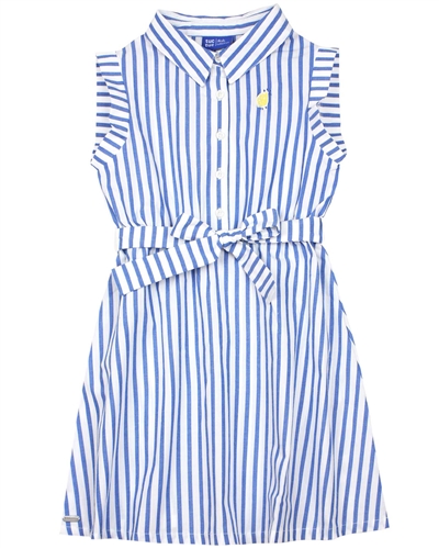 Tuc Tuc Girl's Striped Poplin Shirt Dress