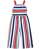 Tuc Tuc Girl's Striped Ribbed Jumpsuit