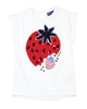 Tuc Tuc Girl's T-shirt with Sequin Strawberry
