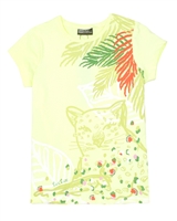 Tuc Tuc Girl's T-shirt with Cheetah Print