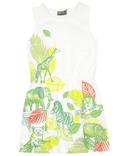 Tuc Tuc Girl's Beach Dress in Safari Print