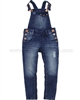 Tumble n Dry Girls' Denim Pants with Suspenders Fanna