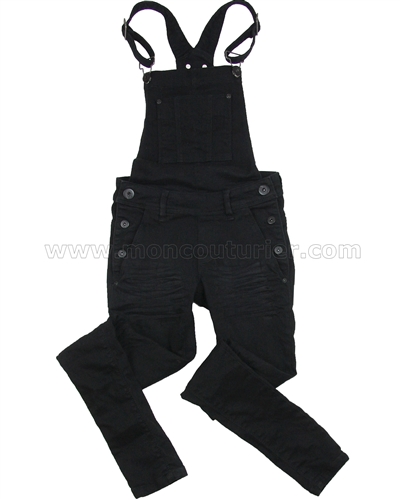 Tumble n Dry Junior Girls' Denim Pants with Suspenders Falicia