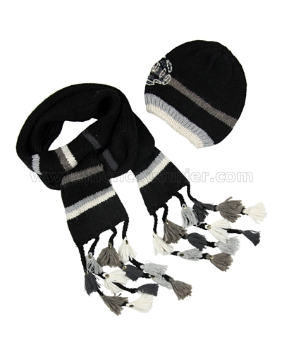 Eliane et Lena Hat Silver Scarf Rio