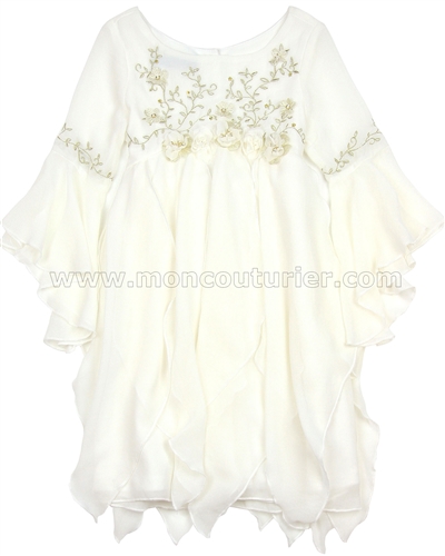 Biscotti Modern Maiden Chiffon Dress Ivory