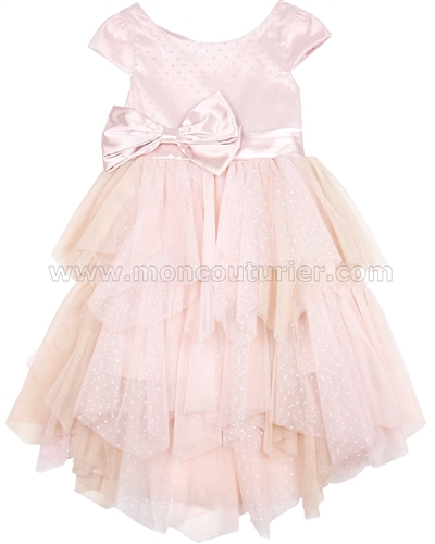 Biscotti Princess Party Dress with Satin Bow